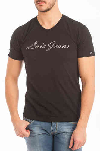 Man Shirt | Svarte | T-mann Lois Jeans