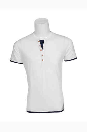 Camiseta hombre | Camiseta lisa  |  blanco | 9309