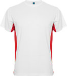 Camiseta técnica Hombre | manga corta | CA0424 | blanco / rojo