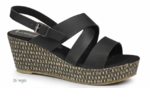 Lois | Naisten sandaalit | kiila kantapää | 84259 musta