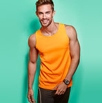 Camiseta  técnica Hombre | tirantes| PD0350 | naranja