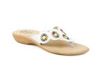 Nahkainen naisten sandaali | Valkoinen väri | 301