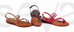 Dame læder sandaler | 115BLU