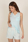 Pijama verano Mujer | Classic Stripes |  54193-0 azul