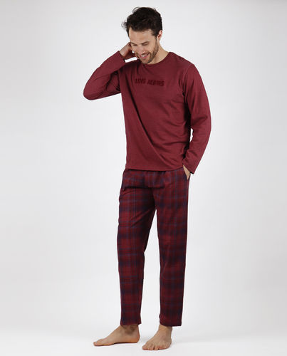 Pijama Invierno | Hombre | 56383-0 | Burdeos | Lois