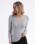 T-skjorte for kvinner | Vinter | Admas | Jasper Grey | 43495-0