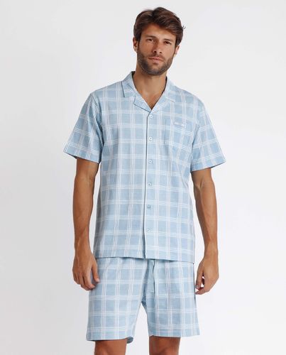 Sommerpyjamas for menn | Anthony Miro | aqua | 60905-0